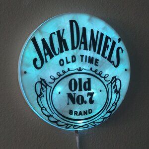 3D Printed Jack Daniel's RGB LED Lighted Bar Sign With Remote Control Man cave